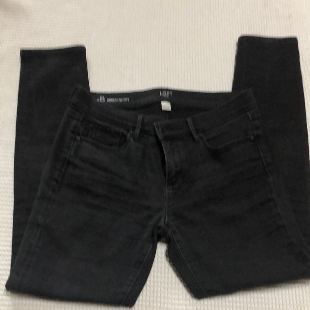 Loft Skinny Jeans Black Size 8